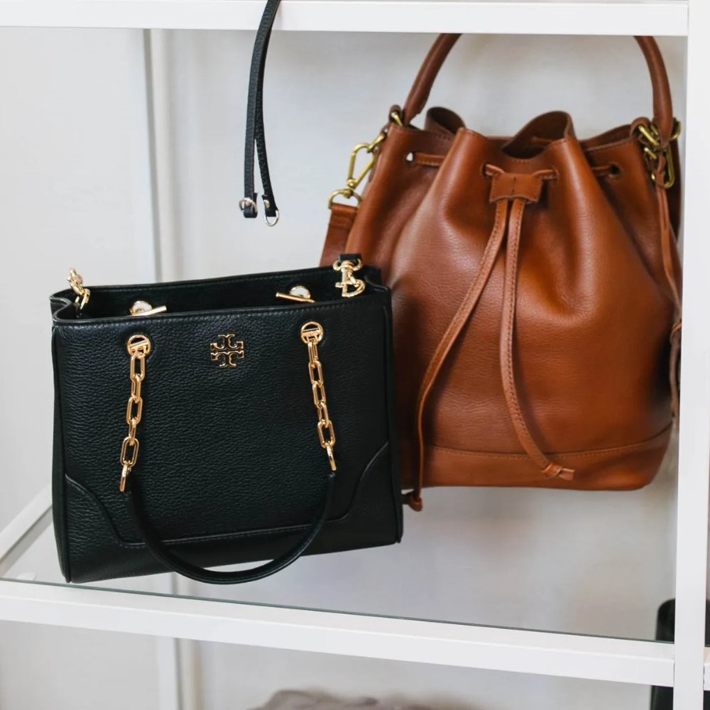 Tory Burch Carter Small Tote Black - Picture 8 of 9